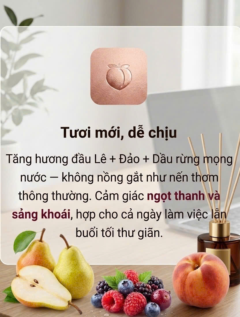 Tươi mới dễ chịu — Lê Đào Dâu rừng ngọt thanh sảng khoái