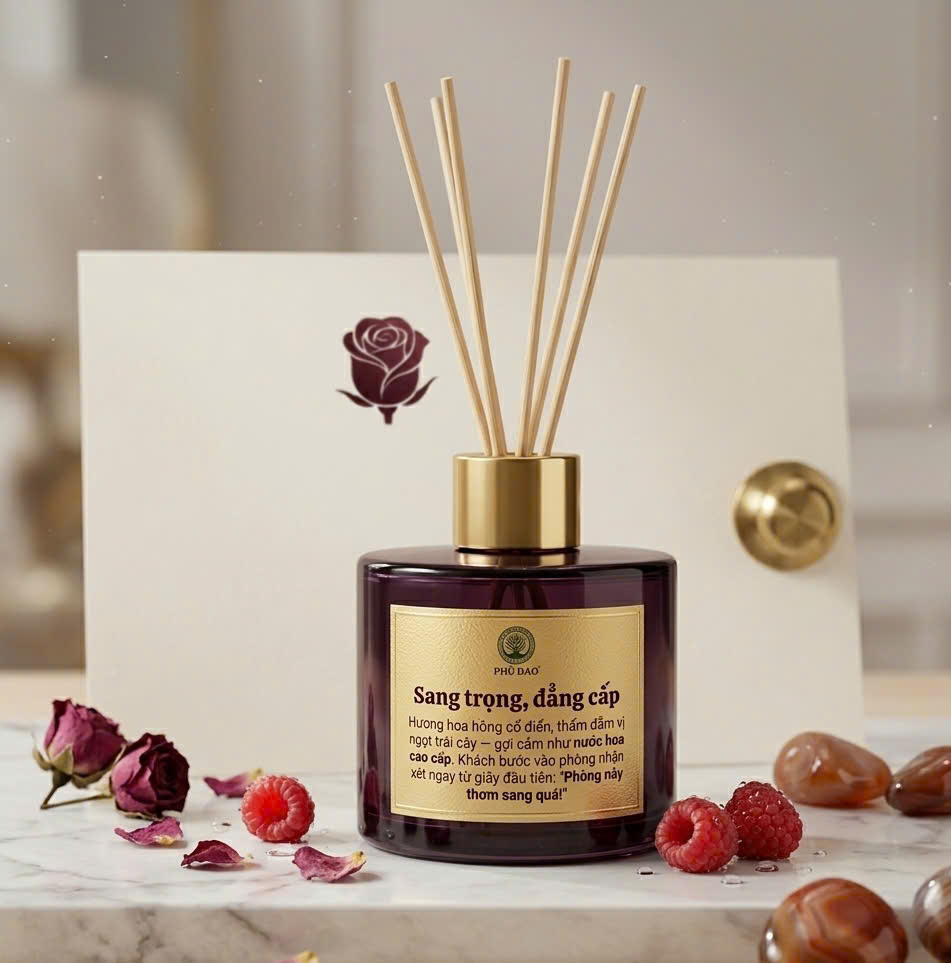 Sang trọng đẳng cấp — hương hoa hồng cổ điển như nước hoa cao cấp