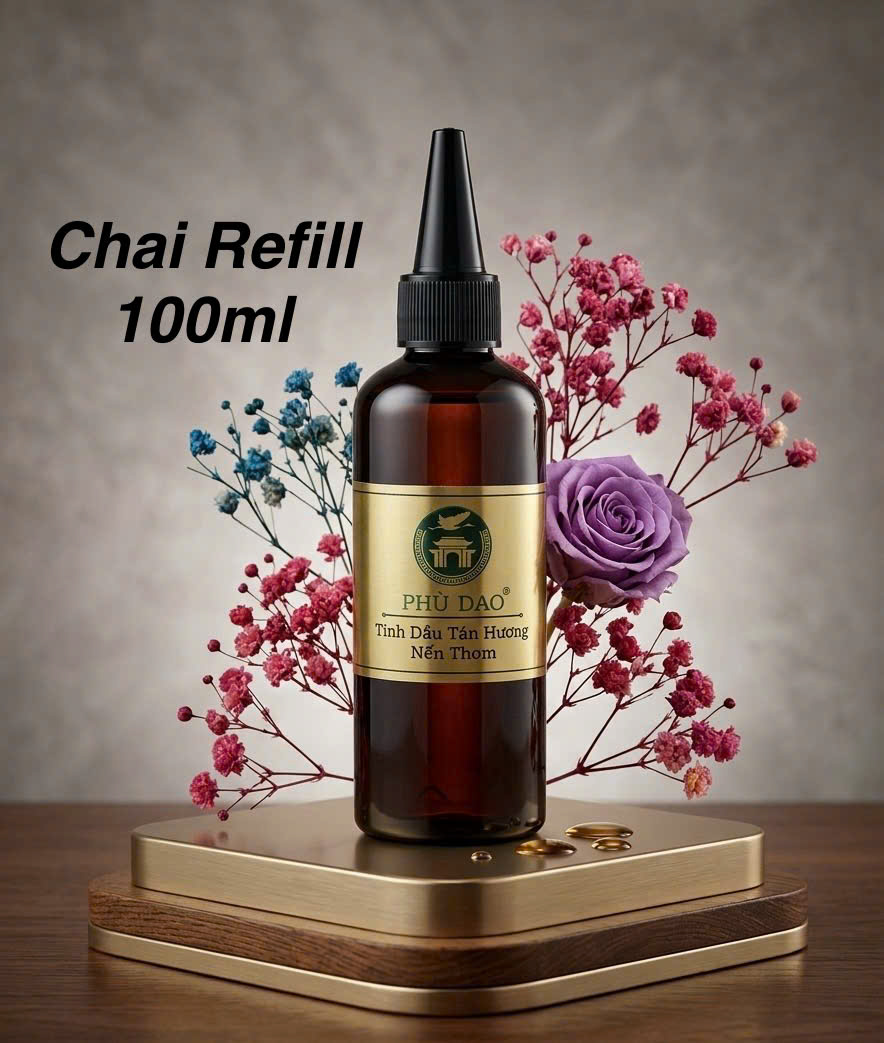 Chai refill tinh dầu sả chanh 100ml Phù Dao